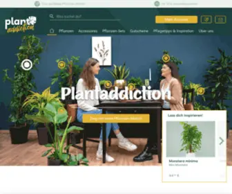 Plantaddiction.de(Zimmerpflanzen online kaufen) Screenshot