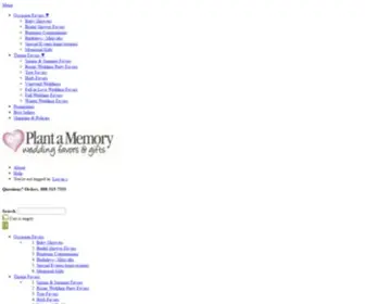 Plantamemory.com(Plant a Memory Wedding Favors) Screenshot