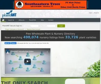 Plantant.com(Locate & Find Wholesale Plants) Screenshot