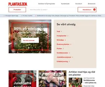 Plantasjen.no(Plantasjen har alt for livet med planter) Screenshot