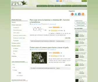 Plantasparacurar.com(Plantas Para Curar) Screenshot