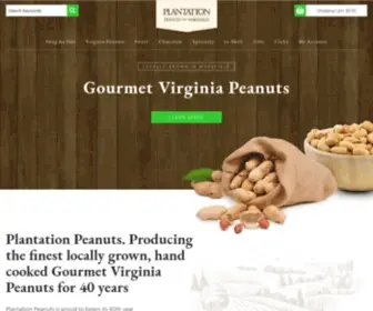 Plantationpeanuts.com(Gourmet Virginia Peanuts) Screenshot