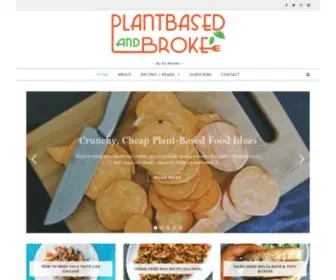 Plantbasedandbroke.com(Plant Based And Broke) Screenshot