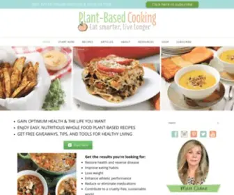 Plantbasedcooking.com(Plant Based Cooking with Diane Smith) Screenshot
