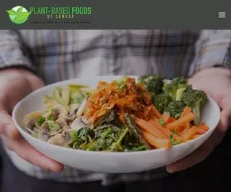 Plantbasedfoodscanada.ca(Plant-Based Foods of Canada) Screenshot