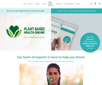 Plantbasedhealthonline.com(Plant Based Health Online) Screenshot