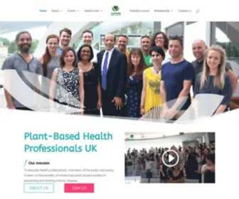 Plantbasedhealthprofessionals.com(Our mission) Screenshot