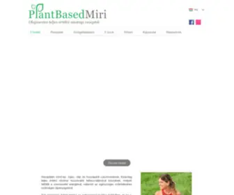 Plantbasedmiri.com(Teljes értékű növényi étrend) Screenshot