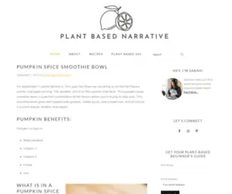 Plantbasednarrative.com(Plant Based Narrative) Screenshot