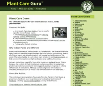 Plantcareguru.com(Planterra) Screenshot