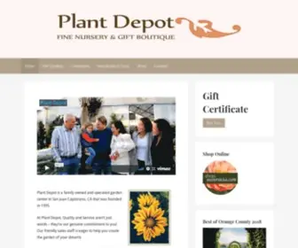 Plantdepot.com(Plant Depot) Screenshot