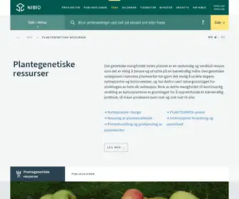 Plantearven.no(Plantegenetiske ressurser i Norge) Screenshot