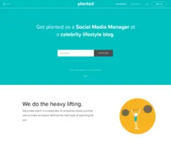 Planted.com(Grow your career at a job you’ll love. Planted) Screenshot