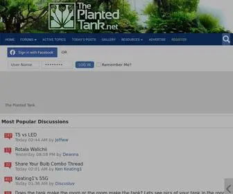 Plantedtank.net(The Planted Tank Forum) Screenshot