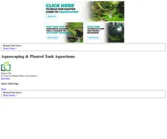 Plantedtanksource.com(Aquascaping & Planted Tank Aquariums) Screenshot