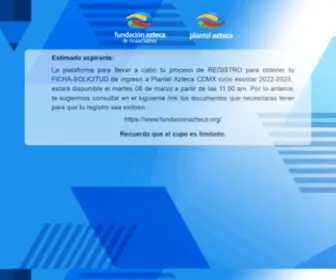 Plantelesazteca.com(Plantelesazteca) Screenshot