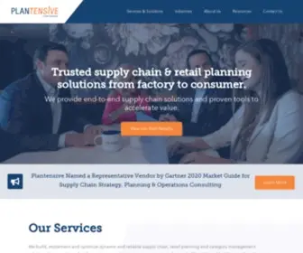 Plantensive.com(Our global supply chain services and retail planning expertise) Screenshot