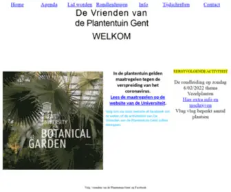 Plantentuin-Gent.be(Plantentuin Gent) Screenshot