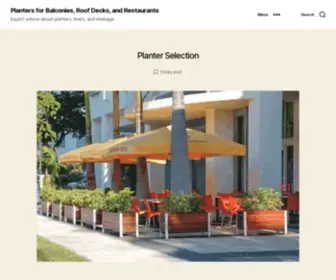 Planterblog.com(Planters for Balconies) Screenshot