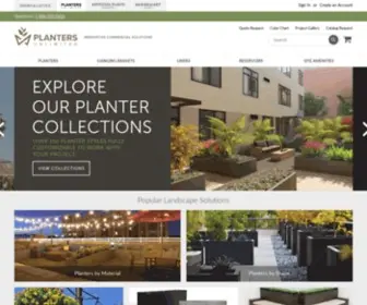 Plantersunlimited.com(Modern Planters & Artificial Plantscapes) Screenshot