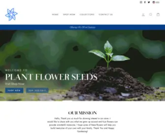 Plantflowerseeds.com(Online flower seed store) Screenshot