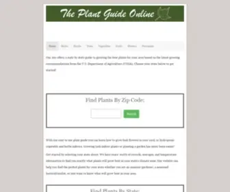 Plantguideonline.com(Plant Guide Online) Screenshot