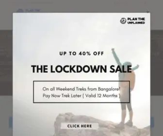 Plantheunplanned.com(Trekking and Camping Events in Bangalore) Screenshot