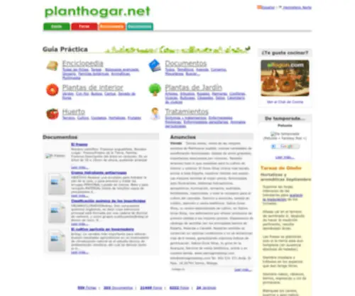 Planthogar.net(Plantas de interior y de jardin) Screenshot