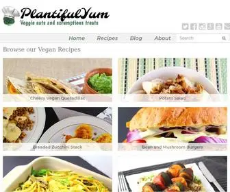 Plantifulyum.com(Vegan Recipes) Screenshot