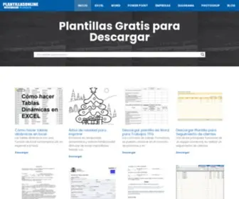 Plantillasonline.com(La Web mas Completa de Plantillas) Screenshot