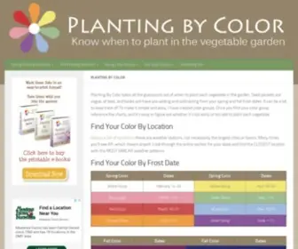 Plantingbycolor.com(Know when to plant in the vegetable garden) Screenshot