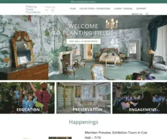 Plantingfields.org(Planting Fields Foundation) Screenshot
