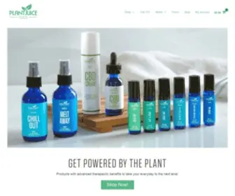 Plantjuiceoils.com(CBD Infused Essential Oil Products) Screenshot