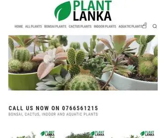 Plantlanka.com(Tropical plants delivered to urban living) Screenshot