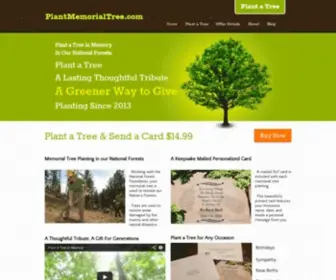 Plantmemorialtree.com(Plant a Tree in Memory) Screenshot