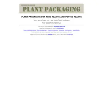 Plantpackaging.co.uk(Plant packaging) Screenshot