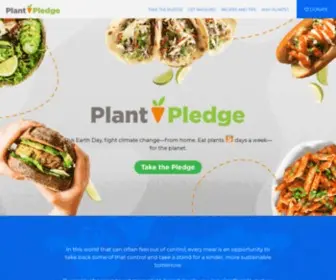 Plantpledge.org(For Earth Day) Screenshot