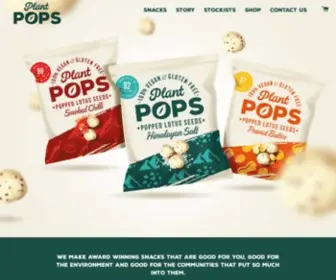 Plantpopssnacks.com(Plant Pops) Screenshot