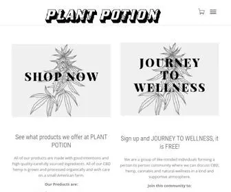 Plantpotioncbd.com(JOURNEY TO WELLNESS) Screenshot