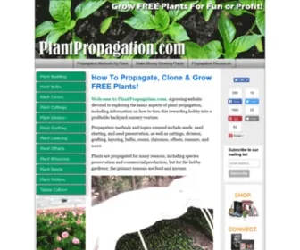 Plantpropagation.com(All about Plant propagation) Screenshot