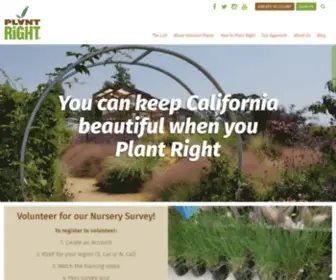 Plantright.org(Promoting noninvasive plants for California) Screenshot