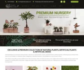 Plantsboutique.com(Buy Premium Natural & Artificial Plants Online) Screenshot