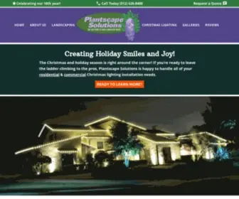 Plantscapesolutions.net(Landscaping & Christmas Lighting in Austin) Screenshot