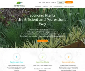 Plantselect.com.au(Wholesale Plants) Screenshot