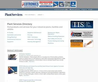 Plantservicesdirectory.com(Directory of Plant Services Directory Companies) Screenshot