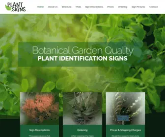 Plantsigns.com(Plant Signs Home) Screenshot