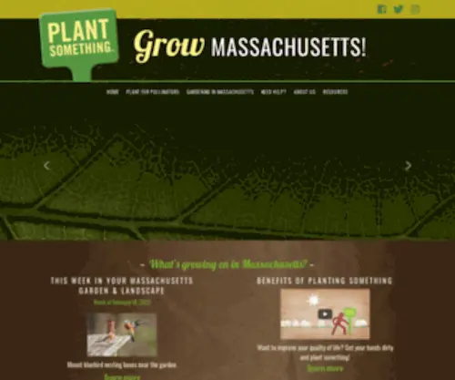 Plantsomethingma.com(Plant Something MA Plant Something MA) Screenshot