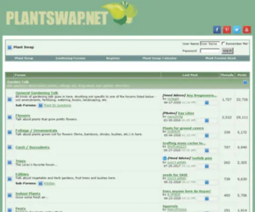 Plantswap.net(Plant Swap) Screenshot
