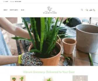 Plantvine.com(Homepage) Screenshot