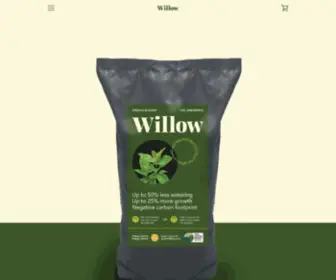 Plantwillow.com(Plant-friendly soils made from CO2) Screenshot